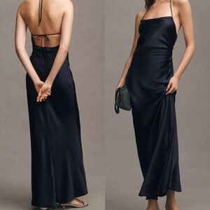 NWT BHLDN Saylor Cowl-Neck satin maxi dress